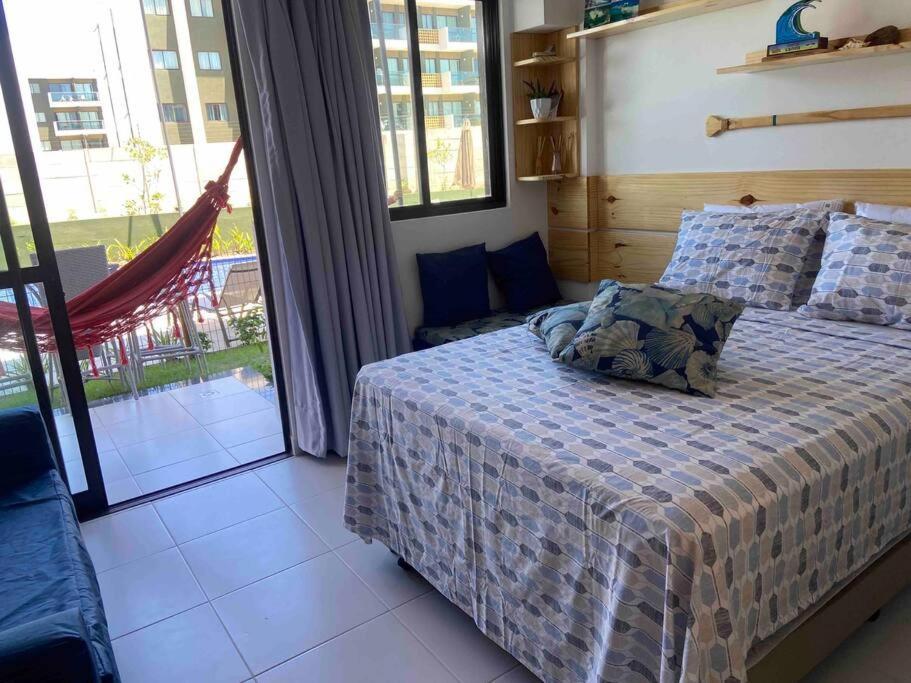 Porto De Galinhas- Flat Terreo Frente Piscinas- Muro Alto-b18 *